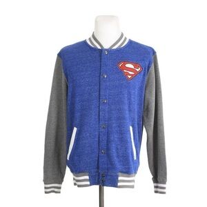 Superman Blue and Gray Men's Jacket